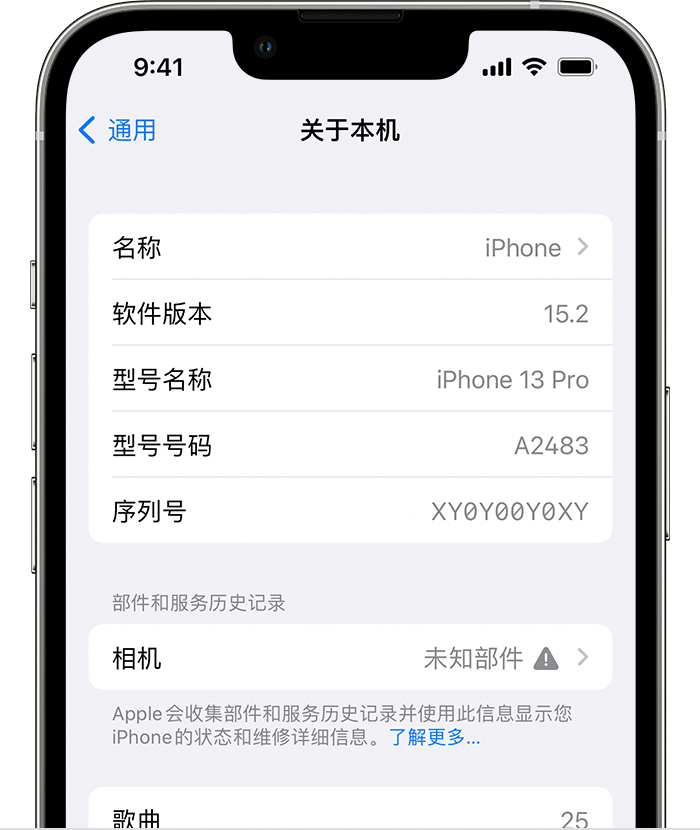 翼城苹果维修分享iPhone 出现提示相机“未知部件”是什么原因？ 