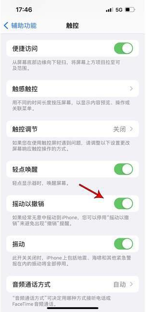 翼城苹果手机维修分享iPhone手机如何设置摇一摇删除文字 